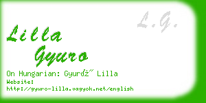 lilla gyuro business card